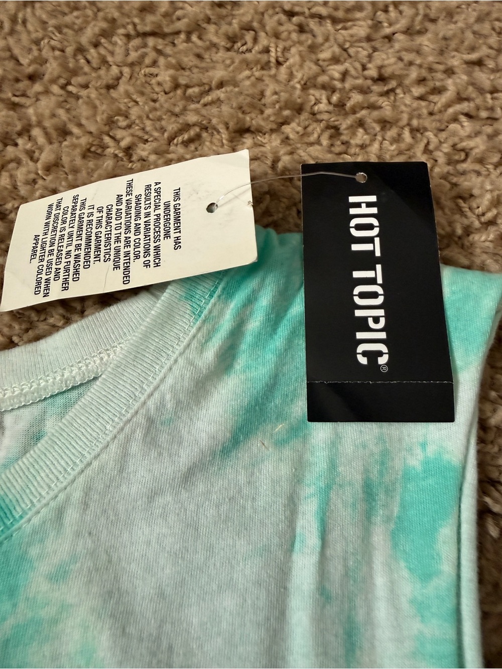 Hot Topic Ariel Tie-Dye Sleeveless Tank Top LG - Picture 4 of 8